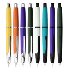 MAJOHN A2 Press Fountain Pen Retractable EF Nib Resin Writing Office Ink PenF9 picture