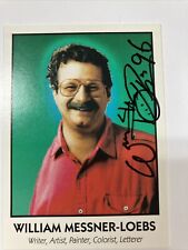 1992 William Messner-Loeb Signed Famous Comic Book Creator Trading Card With COA picture