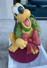 Extremely Rare Walt Disney Pluto Christmas Big Figurine Statue 14 Inches picture