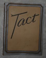 Vintage 1948 Booklet - Tact by Sir John Lubbock picture