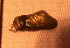 ancient EGYPT  ex Smith LATE KINGDOM-PTOLEMAIC  era  GOLD +  AMBER CALF AMULET picture