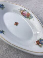 Antq 20s Rare Rosenthal China Floral Vtg Relish Dish MADISON HOTEL Advertising picture