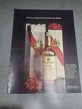 Seagram's V.O. Canadian Whisky Print Ad 1967 10x13 Great To Frame  picture