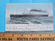 1906 postcard RMS BALTIC Steamship White Star Line Electrotype Eng Co NY picture