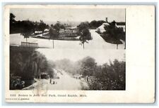 1908 Scenes In John Bull Park Grand Rapids Michigan MI Posted Trees Postcard picture