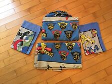VTG 1994 Saban’s Mighty Morphin Power Rangers Twin Single Bed Sheet Set 4 Piece picture