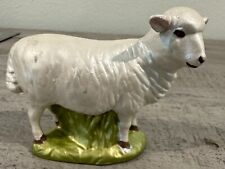 Vintage Holland Mold Nativity white Sheep Lamb Ceramic Standing Figurine picture