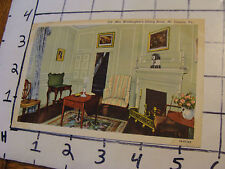  Unused Postcard: Mount Vernon: #310 MRS WASHINGTON'S SITTING ROOM picture