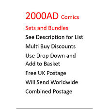 2000AD Prog 132 to 1399 Sets and Bundles of Real Comics. Not Digital (mU) picture