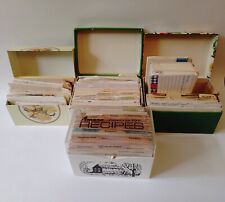 Recipe boxes vintage handwritten and typed labels promotional grandmother granny picture