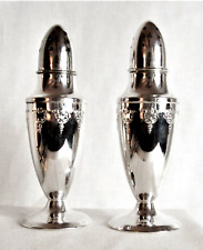 Vintage W.B. MFG Co. Silver Plated Salt & Pepper Shakers- 2884- USA picture