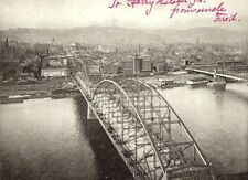 C.1900 Sixth Street Bridge, Greater Pittsburg, Pa. Postcard P126 picture