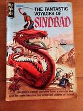 THE FANTASTIC VOYAGES OF SINBAD #1 1965 GOLD KEY COMIC G/VG SINDBAD DRAGON COVER picture