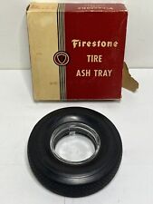 Vintage Firestone Tire Ashtray F-700 Passenger Super Sports Tire w/ Original Box picture