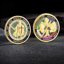 100PC Put on the Whole Armor of God Commemorative Challenge Coin Collection Gift picture