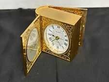 Vintage Bulova Travel Clock B1620, Book Shape. picture