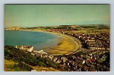 Llandudno United Kingdom, Bay From Great Orme Vintage Souvenir Postcard picture