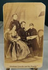 Vintage - 16th President ABRAHAM LINCOLN & his FAMILY cabinet card (CVD) - Good picture