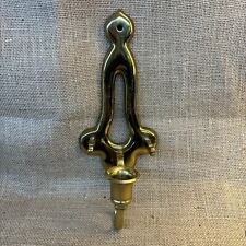 Vintage MCM Wall Sconce Brass Mid-20th Cent Candle/Plate Holder picture