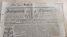 RARE 1795 Newspaper, 