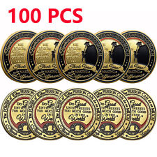 100PC Thank You For Making A Difference Gold Plated Commemorative Challenge Coin picture