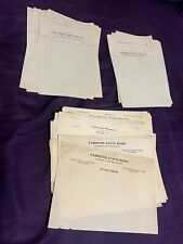 LOT OF 30 VINTAGE UNUSED INVOICE LETTERHEAD STATIONERY SHEETS picture