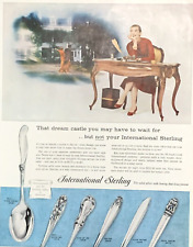 Print Ad International Sterling Silver 6 Piece Place Setting 1956  #0017 picture