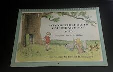 Vintage 1975 Winnie The Pooh Calendar Book Frameable Pages Piglet, Tigger picture