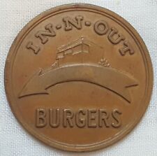 Rare 1950’s IN-N-OUT BURGERS First Edition “Good For One Burger” Coin picture