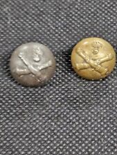 2 Antique French Military Uniform Buttons Artillery / Pre WW1 picture