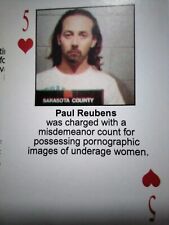 RARE 2003 STARZ BEHIND BARZ PEE WEE HERMAN PLAYING CARD  MUG SHOT - PAUL REUBENS picture