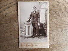 1890s ? CABINET CARD Photograph MAN Lake View, IA Iowa 6.5