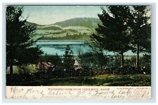 1907 Waterford Pond From Table R ME Maine Postcard Undivided picture