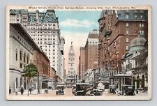 Postcard Broad Street City Hall Philadelphia Pennsylvania PA, Vintage N8 picture