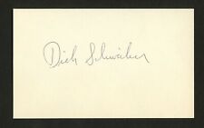 Richard Schweiker d.2015 signed autograph 3x5 card US Senator Pennsylvania C823 picture