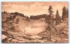PLUMAS COUNTY, CA  California ~  CRYSTAL LAKE High Sierras c1910s Sepia Postcard picture