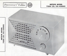 1957 Sears METEOR 7000 AM Tube RADIO Photofact MANUAL Receiver Schematic Vintage picture
