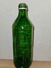 RARE VINTAGE 7UP SODA POP Embossed Green Glass 10 oz Bottle 1970 (RD-1) picture