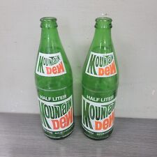 Vintage 1980s Mountain Dew Bottle 2 retro bottle lot soda pop advertising picture