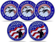 5Pcs Military Thank You for Your Service Challenge Coins Set Gift for soliders picture