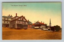 Orange MA-Massachusetts, The Square, Hand Tinted c1910 Vintage Postcard picture