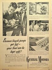 General Motors Science Physics Refrigeration Research Boy Vintage Print Ad 1945 picture