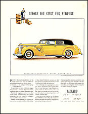 1938 Packard 12 Convertible Sedan Car Five Passengers vintage art print ad XL3 picture