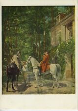 Vintage Postcard Reproduction of The Roadside Inn by Ernest Meissonier picture