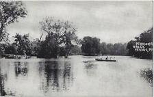 YERKES, PA~(SMALL TOWN SOUTH OF COLLEGEVILLE)~PERKIOMEN CREEK~ROW BOAT~1907-15 picture