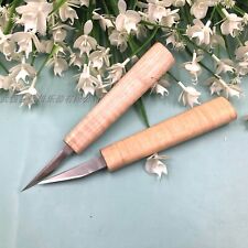 10pcs High Grade small carving knives ,sharp steel, maple handle  picture