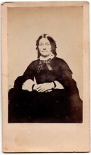 ANTIQUE CDV CIRCA 1860s YOUNG LADY 2C WASHINGTON CIVIL WAR TAX STAMP AIKEN picture