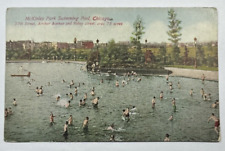 McKinley Park Swimming Pool Chicago, Illinois Antique Vintage Postcard picture