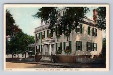 Nantucket MA- Massachusetts, Wallace Hall, Main Street, Antique Vintage Postcard picture