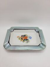 Vintage Floral Japanese Ashtray Handpainted picture